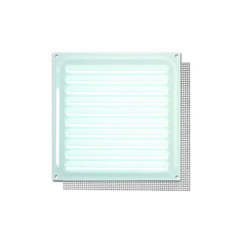 REJILLA CON MOSQUITERA 20X20 CM. BLANCO B73045D