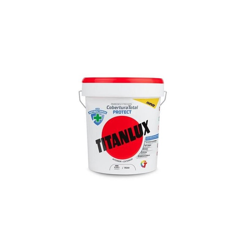 PINTURA PLASTICA ANTIBACTERIAS BLANCO MATE 4L