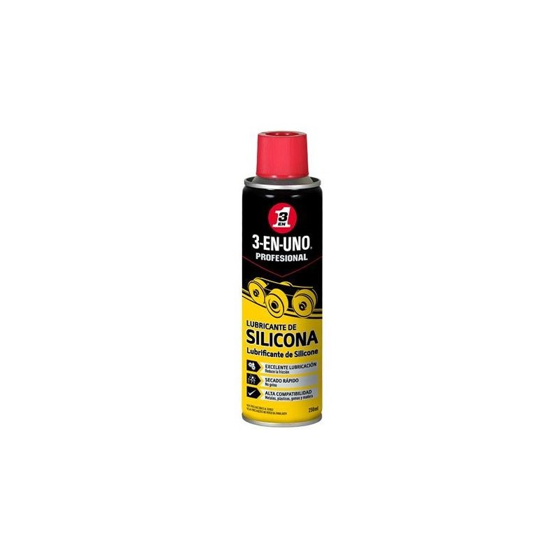 LUBRICANTE DE SILICONA 3 EN 1 PROFESIONAL 250 ML.