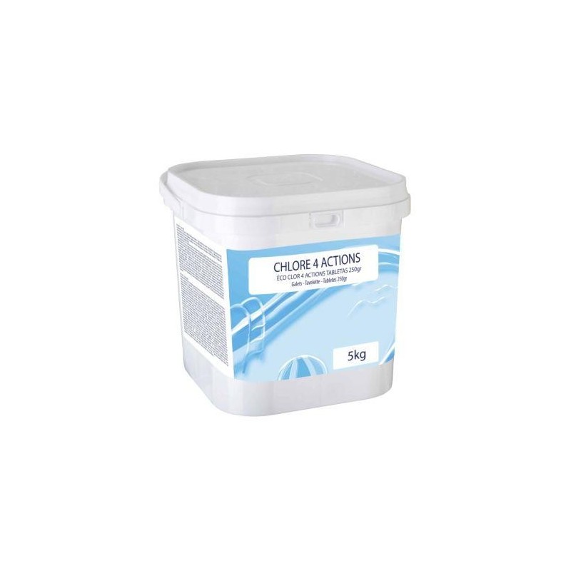 CLORO 4 ACCIONES TABLETAS DE 250 GRS - 5 KG 90025L