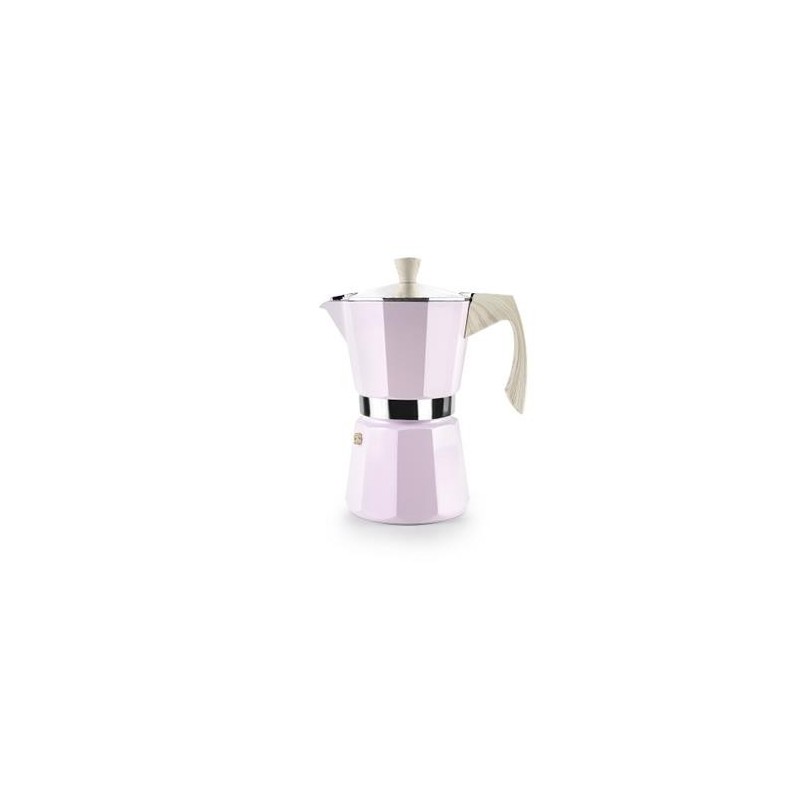 CAFETERA ALUMINIO VENETO ROSA 6 TAZAS 627806