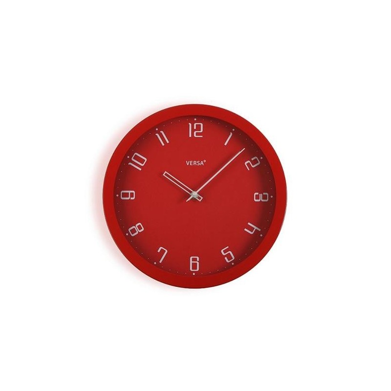 RELOJ PARED ROJO 30CM