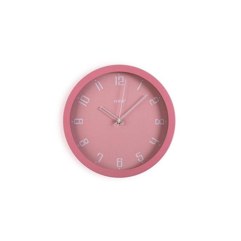 RELOJ PARED ROSA 30CM 18560812