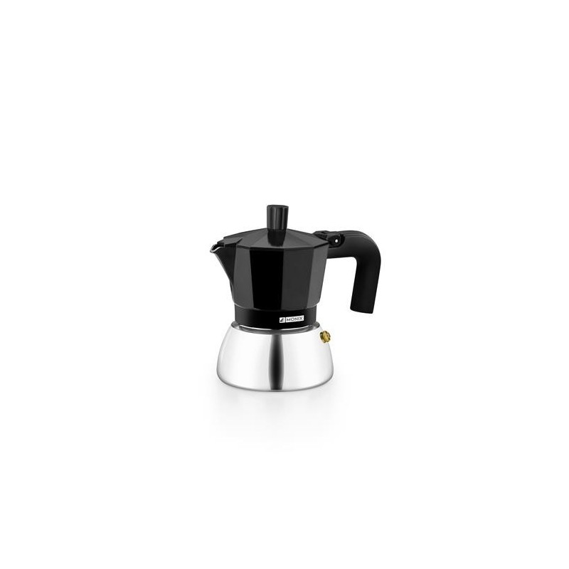 CAFETERA INDUCCION INOX NEGRO 3 TAZAS M863003