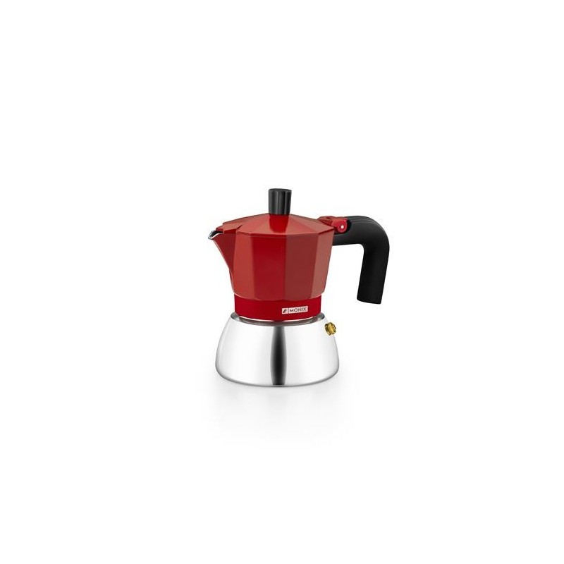 CAFETERA INDUCTION INOX RED 3 TAZAS