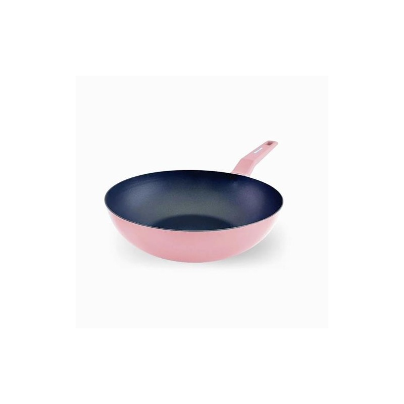 SARTEN WOK COLORS 28CM ROSA