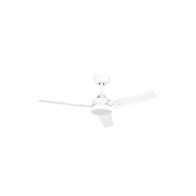 VENTILADOR DE TECHO METAL 40W 106CM BLANCO LED 15W