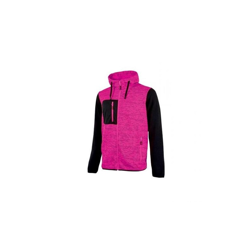 SUDADERA MUJER RAINBOW BLACK/FUCSIA EY174BF T.L