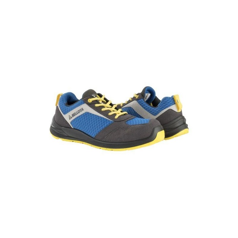 ZAPATO SEG. S1P FLEX AZUL-AMARILLO T-38