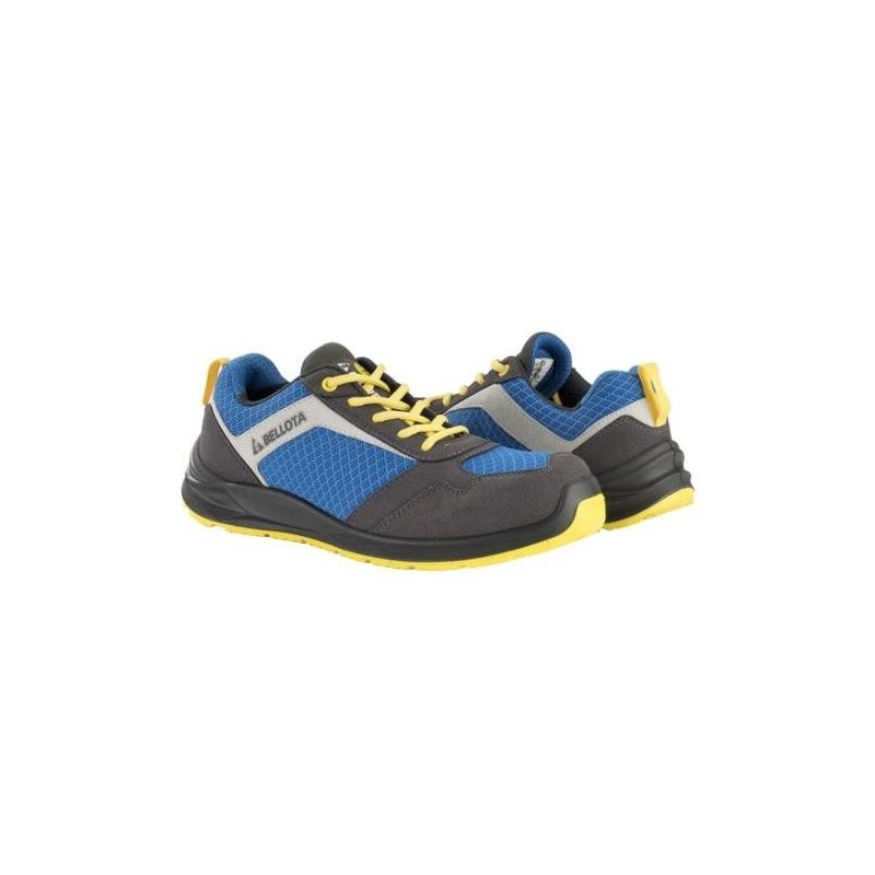 ZAPATO SEG. S1P FLEX AZUL-AMARILLO T-44