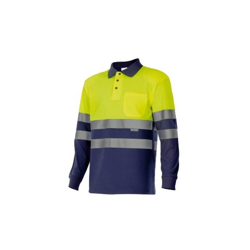 POLO BICOLOR ALTA VISIBILIDAD M/LARGA 175 70 T-2XL