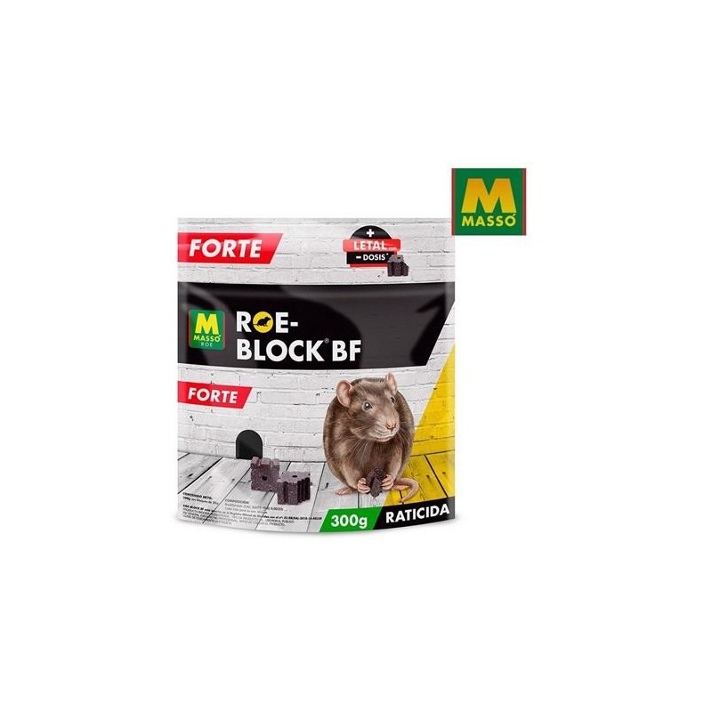 RATICIDA BLOQUES 20G ROE-BLOCK FORTE 300 GR 231627