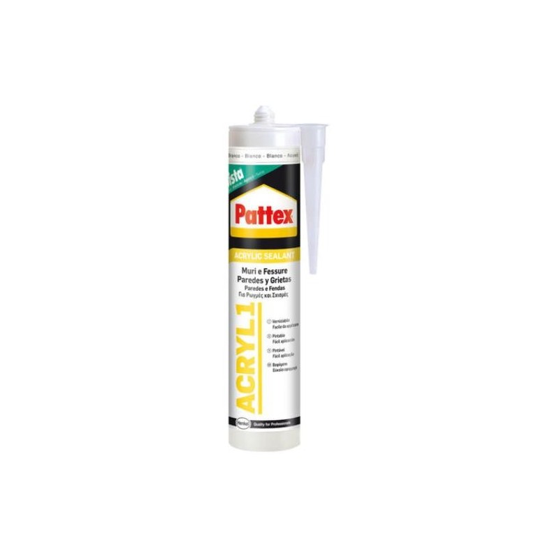 SELLADOR PATTEX ACRILICO BLANCO CARTUCHO 300ML