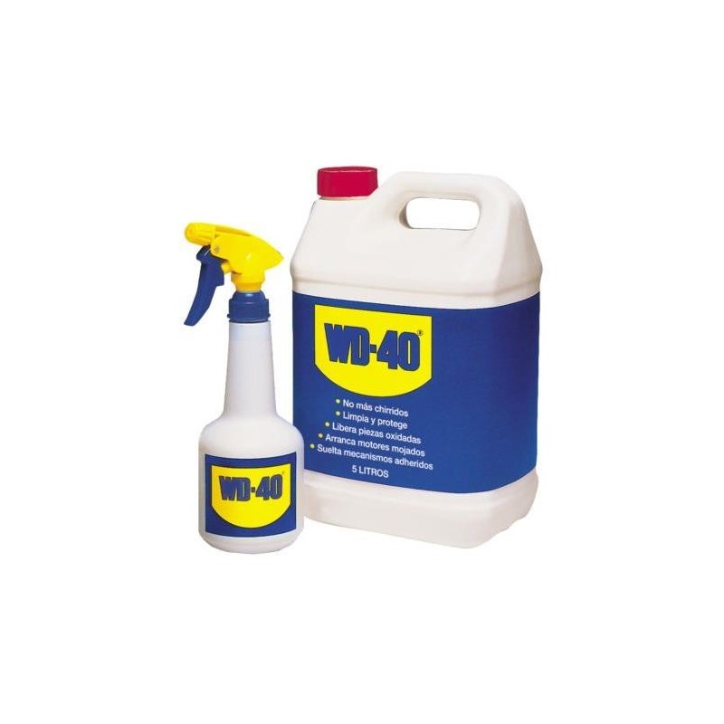 LUBRICANTE MULTIUSO WD-40 5 L. + PULVERIZADOR