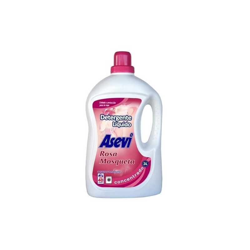 DETERGENTE LIQUIDO ROSA MOSQUETA 3 L.