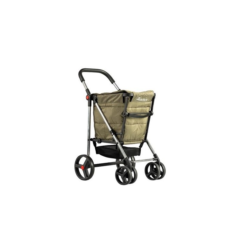 CARRO DE COMPRA ROLSER BASKET POLAR KAKI BAS001