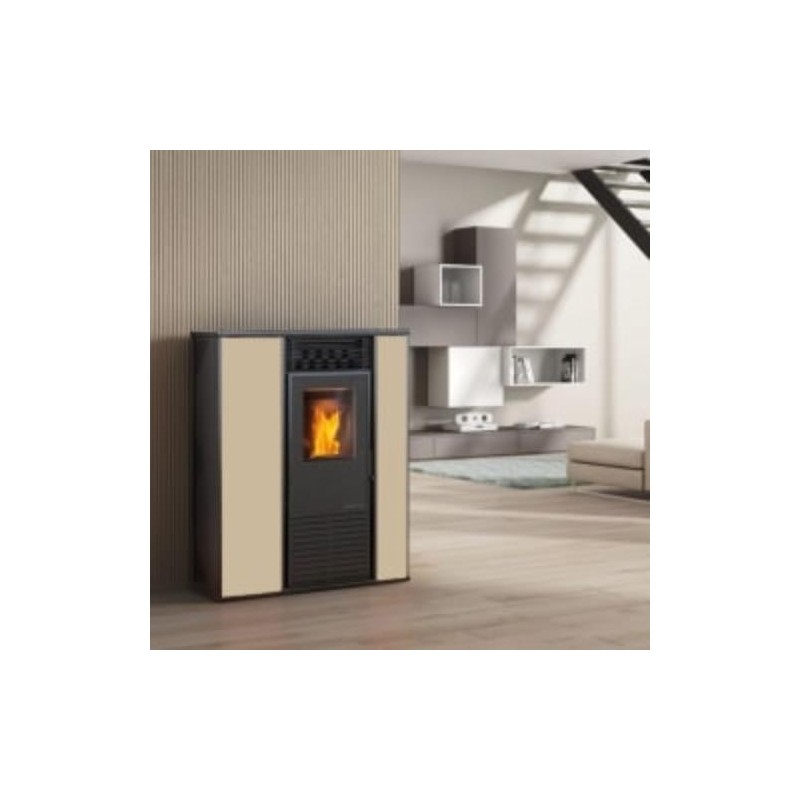 ESTUFA PELLET ALICE S1 ACERO BEIGE E7001DV