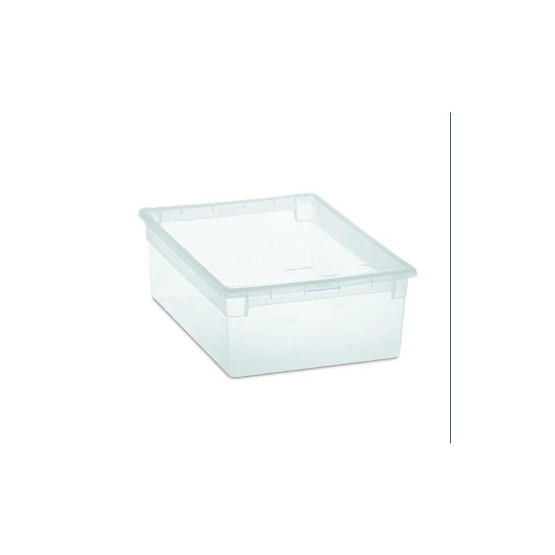 CAJA ORDENACION LIGHT BOX L 23 L. TRANSPARENTE