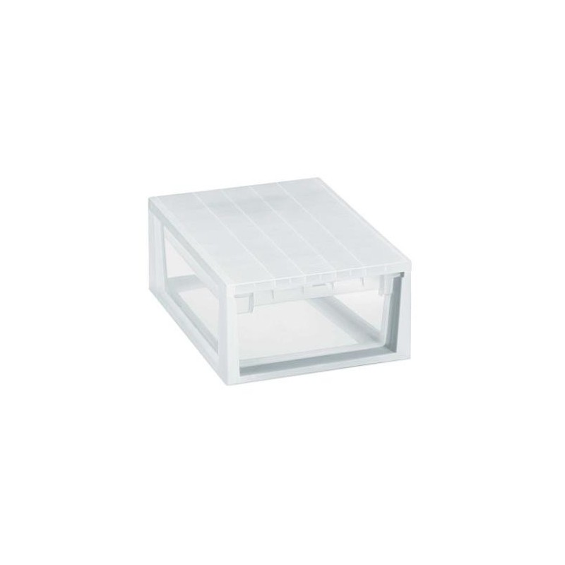 CAJA ORDENACION LIGHT DRAWER M 12L.TRANSPARENTE