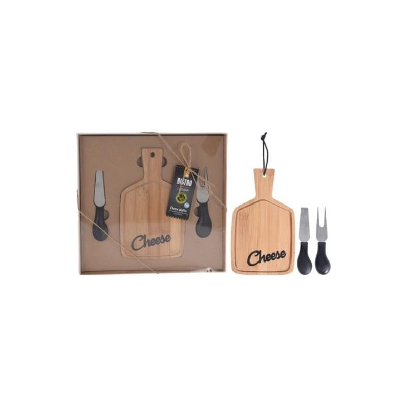 TABLA DE QUESOS BAMBU CON CUCHILLO INOX. 210000550