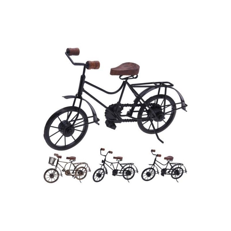 BICICLETA METAL DECORATIVA NEGRA 36CM A78100000