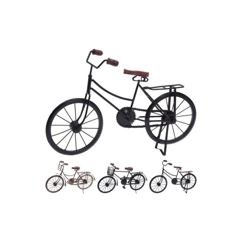 BICICLETA METAL DECORATIVA NEGRA 47CM A78100010