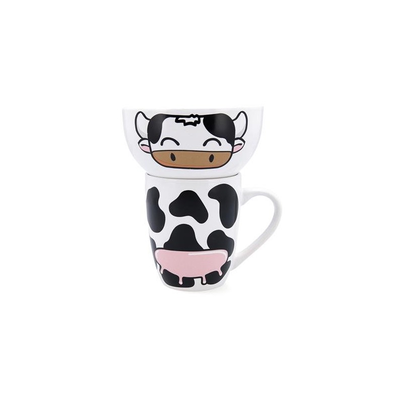 SET VACA MUG 33CL Y BOL 51CL ZOO QD 5427002