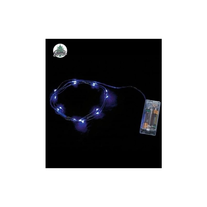 HILO 1 M. 10 LED AZUL PILAS 22052