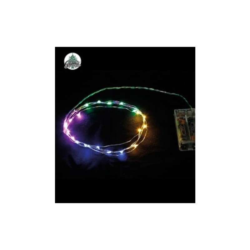 HILO 1 M. 10 LED MULTICOLOR PILAS 22053