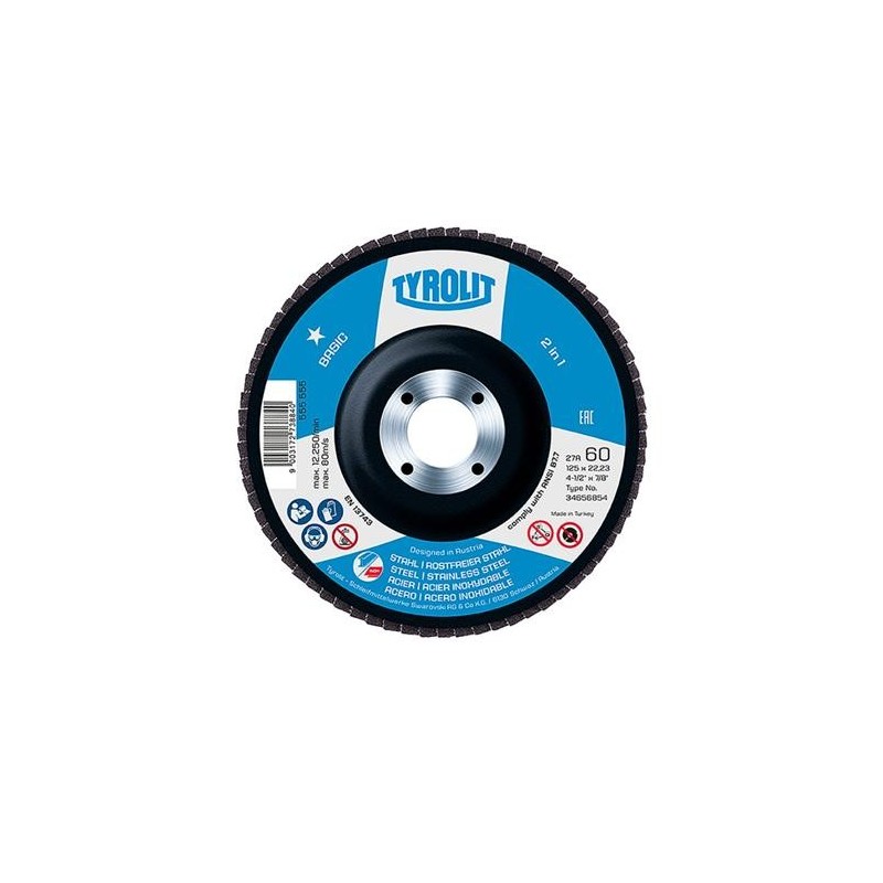 DISCO LAMINAS ACERO/INOX. 125X22.2 ZA120-BASIC