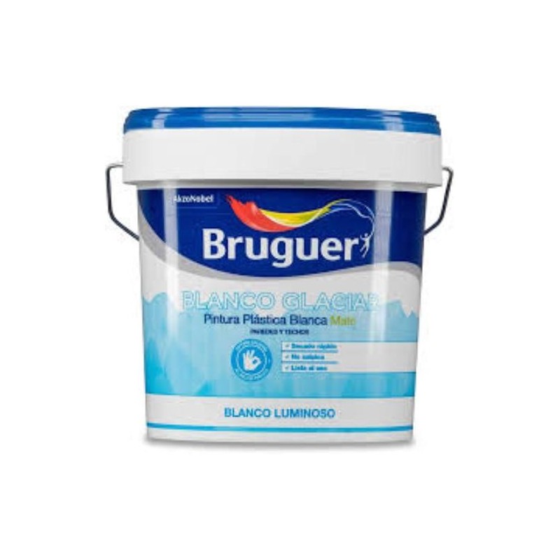 PINTURA PLASTICA BLANCO GLACIAR MATE 15L 5208048