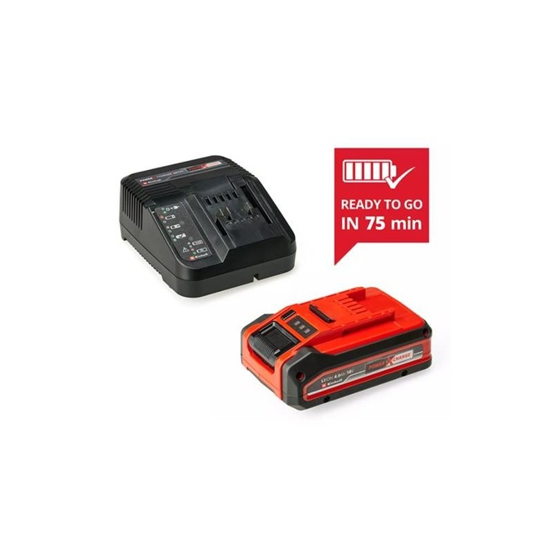 KIT CARGADOR POWER-X  18V + 18V 4.0 AH PLUS