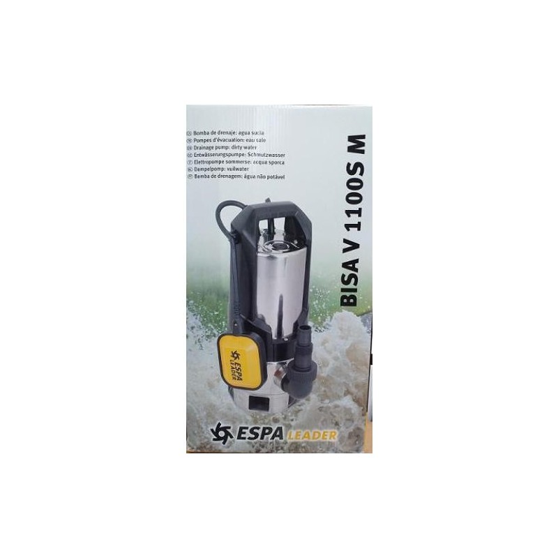 BOMBA SUMERG. INOX ESPA AGUAS SUCIAS 1100W.BISA V