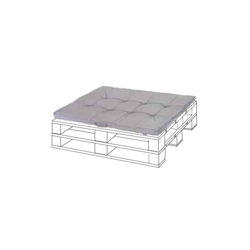 COJIN LIVING PALETT 120X80X10 GRIS 990151