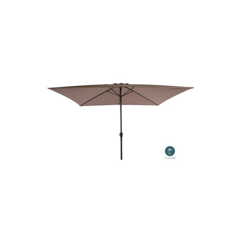 PARASOL ALUMINIO 2X3M. MARRON PAREDE070