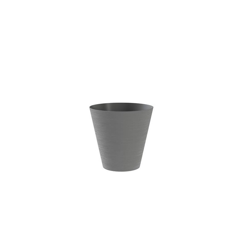 MACETA CON RESERVA DE AGUA 20CM. GRIS HOOP
