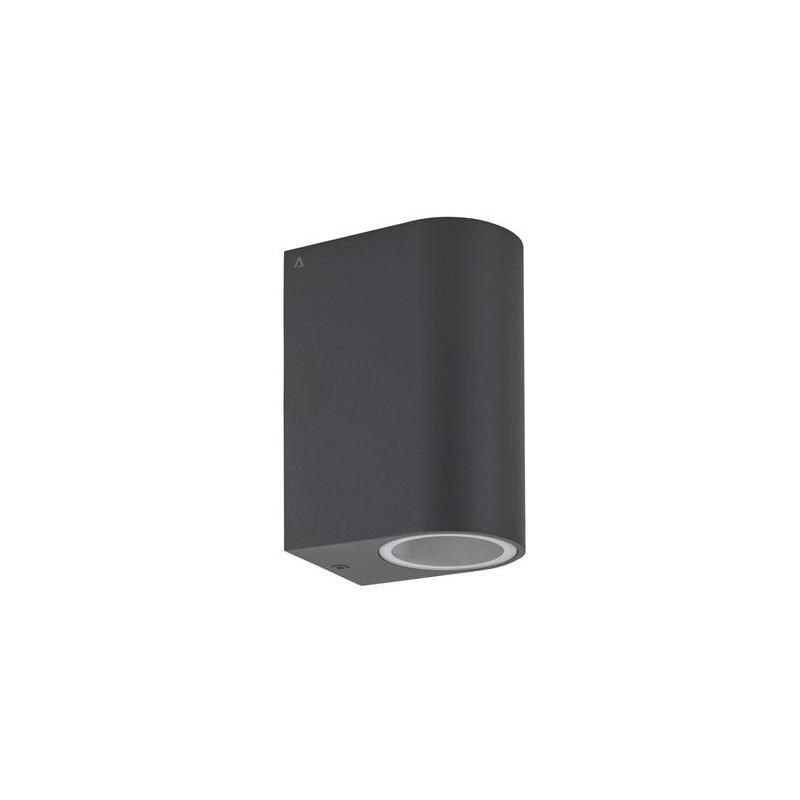 APLIQUE DE PARED 2XGU10 150MM IP54 GRAFITO