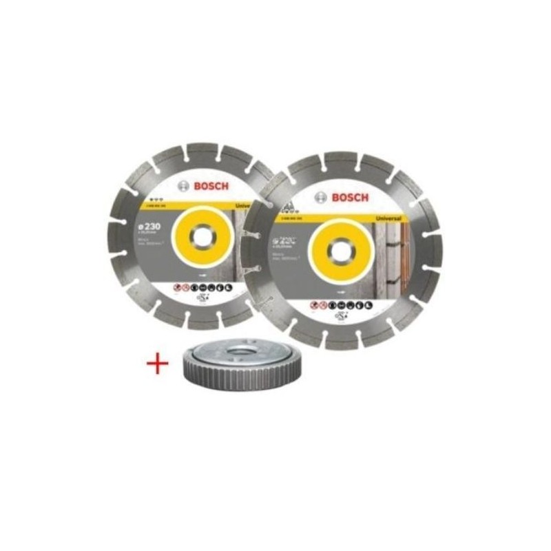 KIT 2 DISCOS DE DIAMANTE STANDARD UNIVERSAL 230MM