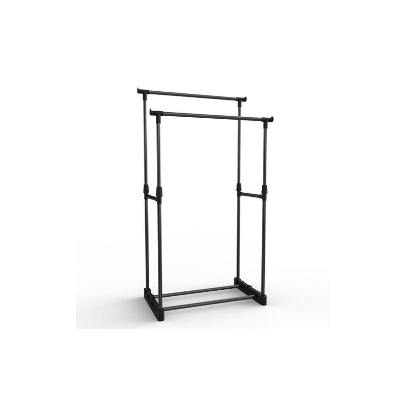 PERCHERO DOBLE NEGRO 77X39X157CM 7HOUSE 80431