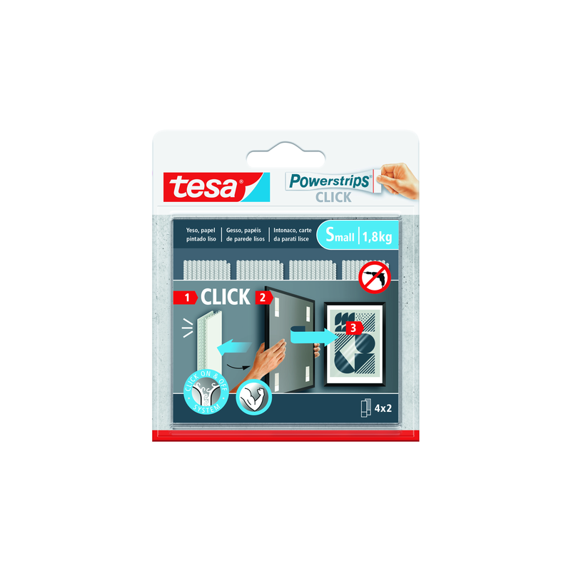 TIRAS CUELGA CUADROS POWERSTRIPS CLICK 4X2 PEQUEÑA