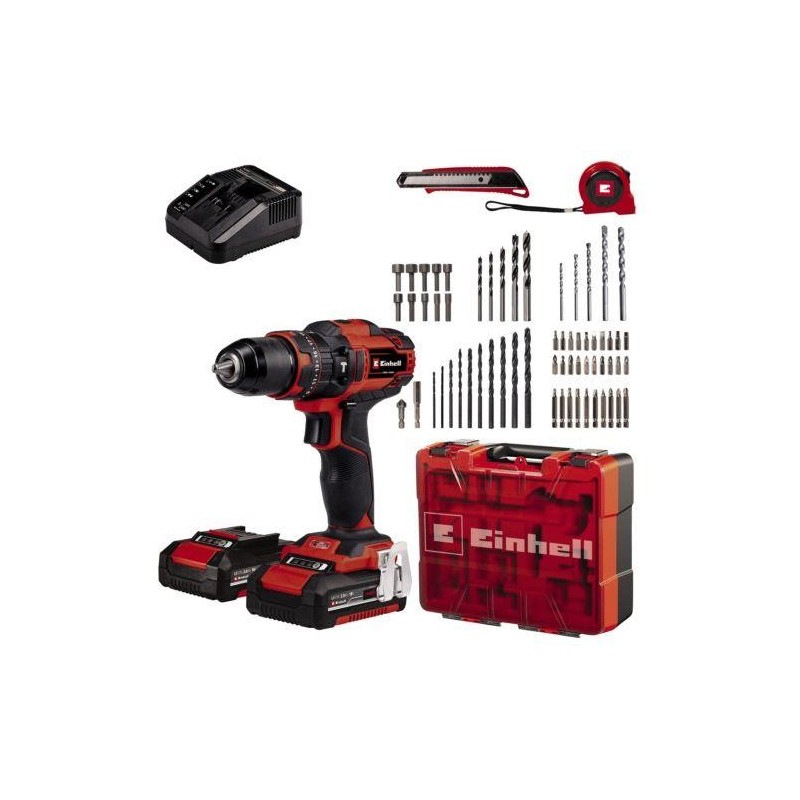TALADRO BAT. 18V. TE-CD 18/40 LI-I+64 (2X2,0AH)