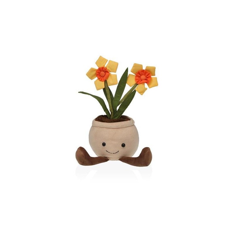 SUJETAPUERTAS MACETA FLORES POLIESTER 21X15X34CM