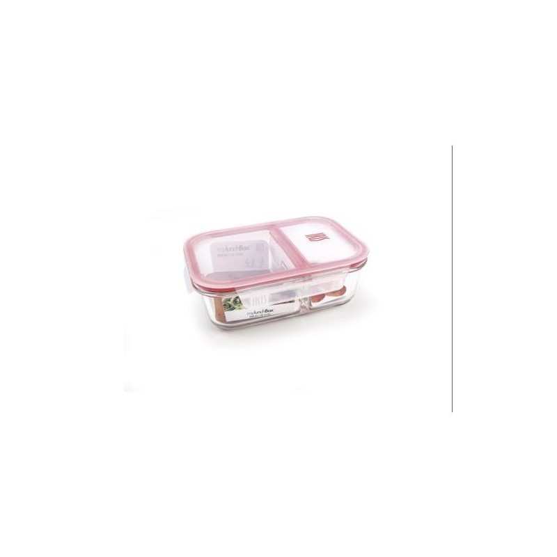 CONTENEDOR RECT.VIDRIO DIVIDIDO 950 ML. 8615-V