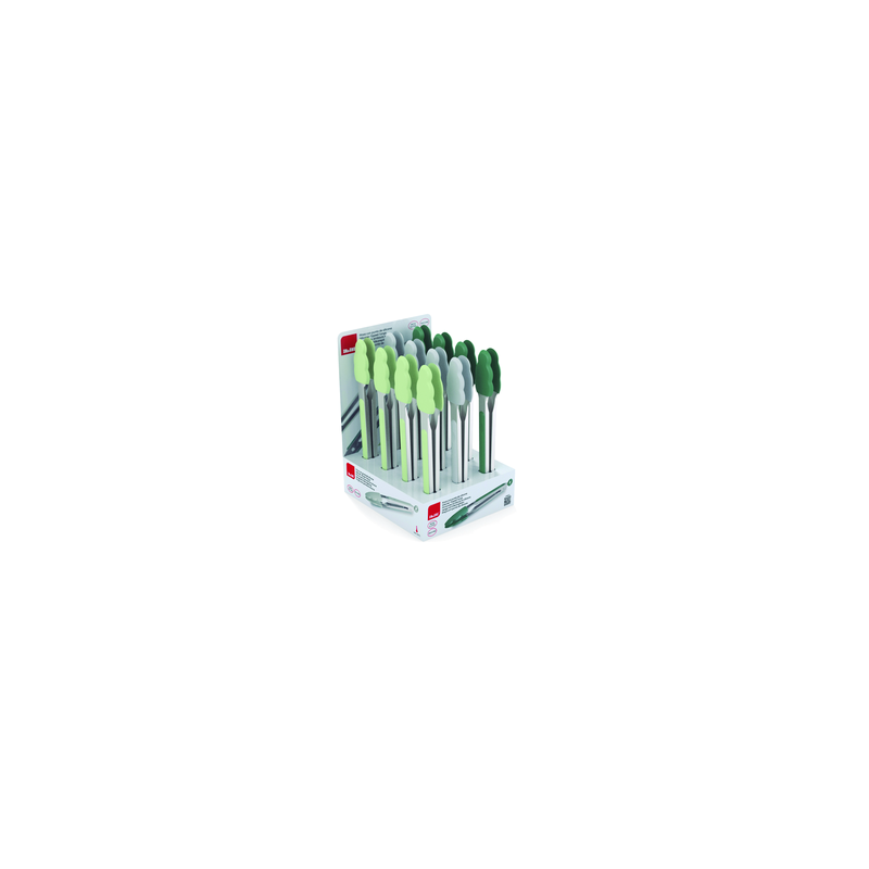 PINZA CON PUNTA DE SILICONA 23CM SURTIDO 695623