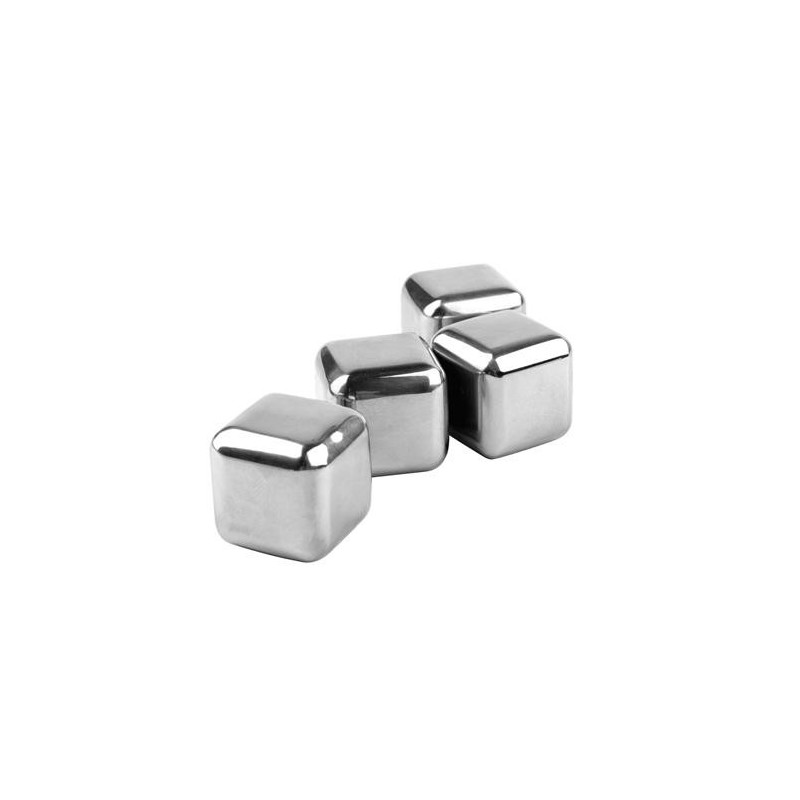 CUBITOS HIELO REUTILIZABLES 4 PIEZAS METALICO