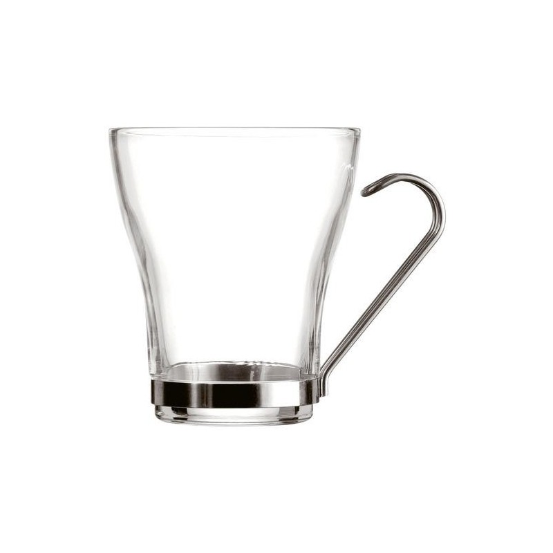JUEGO 3 TAZAS CAFÉ 11CL CON ASA ACERO INOX 3359137