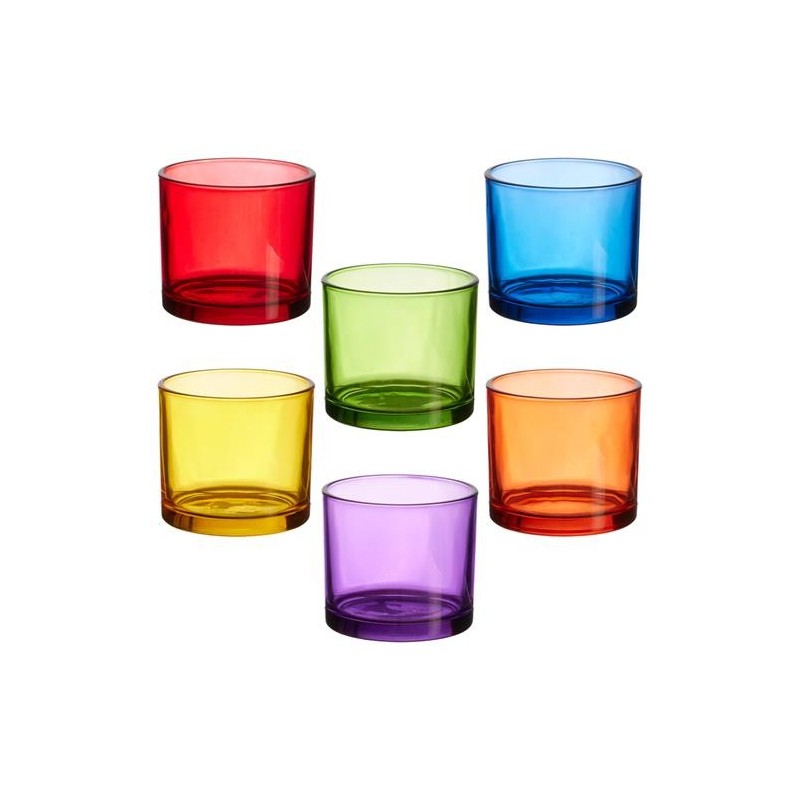VASO AGUA 16CL (CAJA 6) COLORES SURTIDOS KA0235