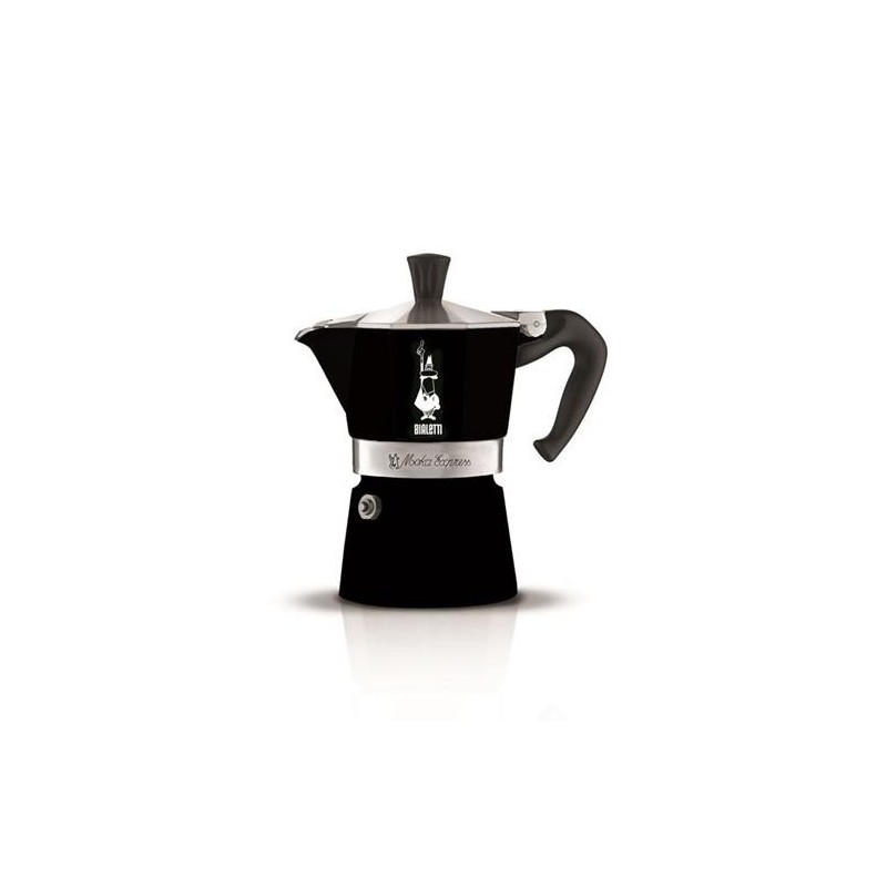 CAFETERA ITALIANA MOKA EXPRESS NEGRO 3 TAZAS
