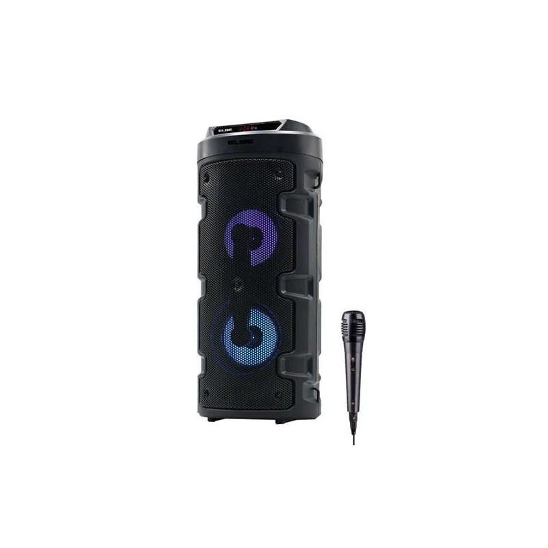 ALTAVOZ BT KARAOKE PORTATIL LED 10 - ELBE ALT-88-T