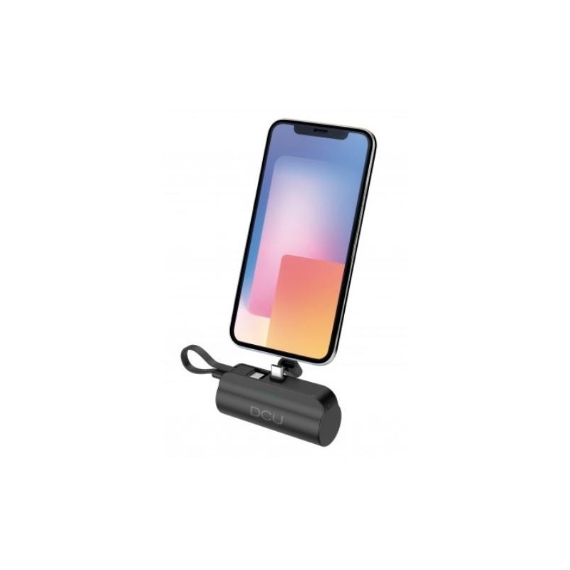 MINI POWER BANK 5.000MAH NEGRO CON SOPORTE